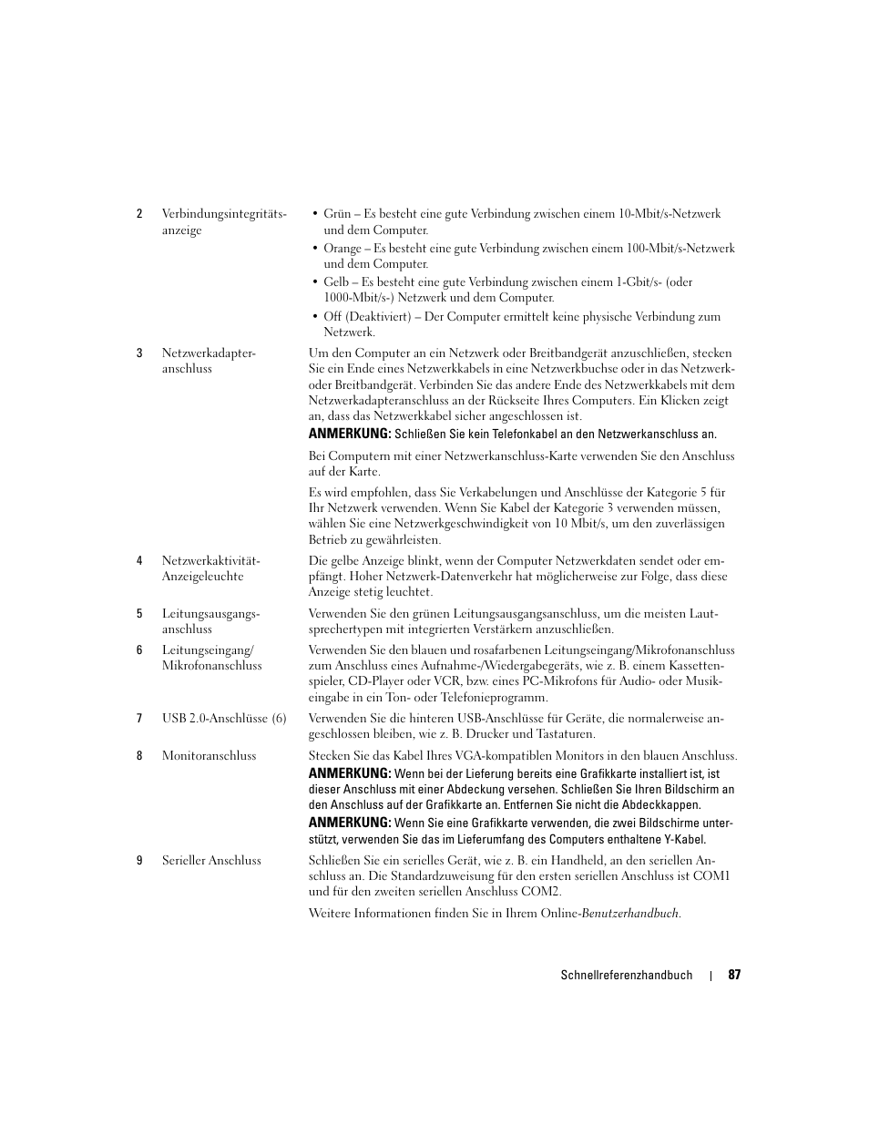 Dell OptiPlex 745c (Early 2007) User Manual | Page 87 / 224