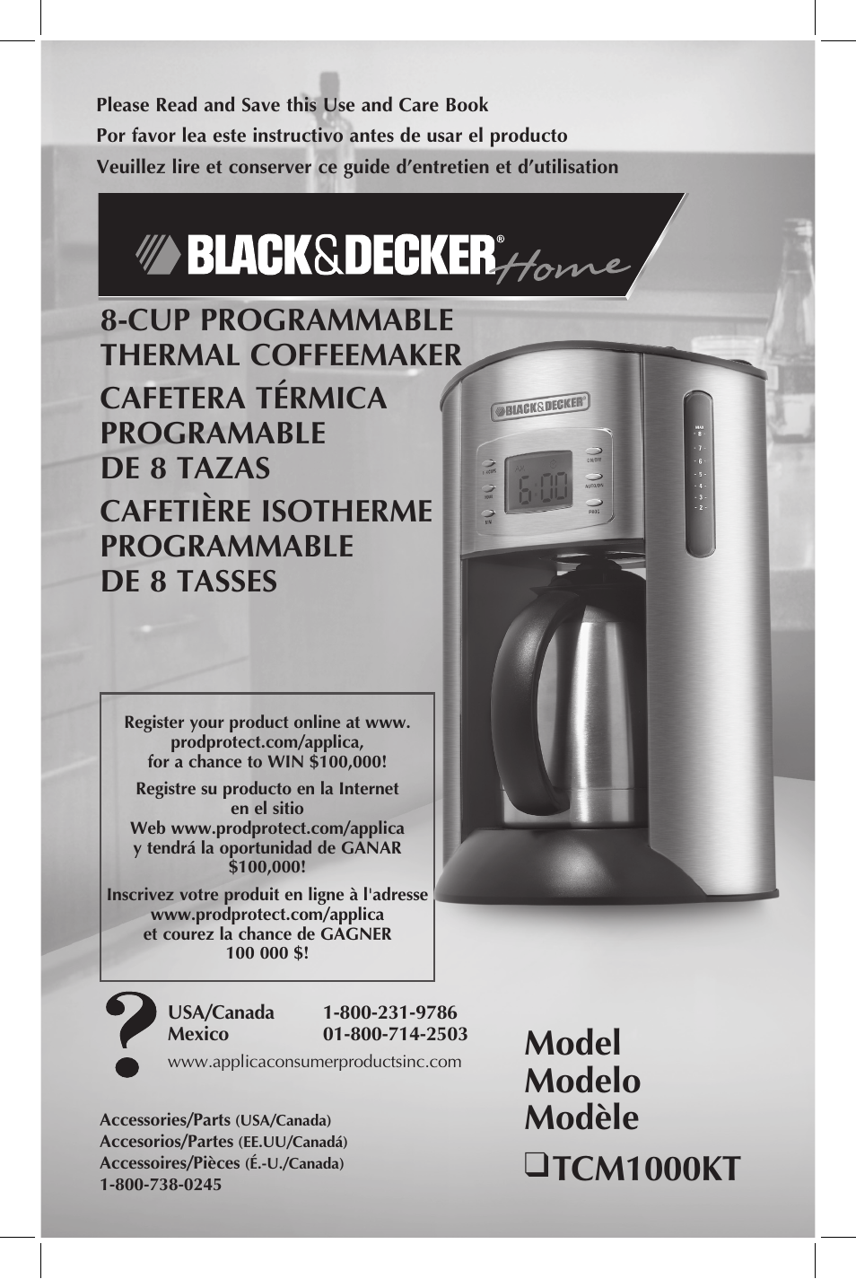 Black & Decker TCM1000KT User Manual | 19 pages