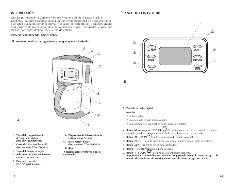 Black & Decker TCM1000KT User Manual | Page 8 / 19