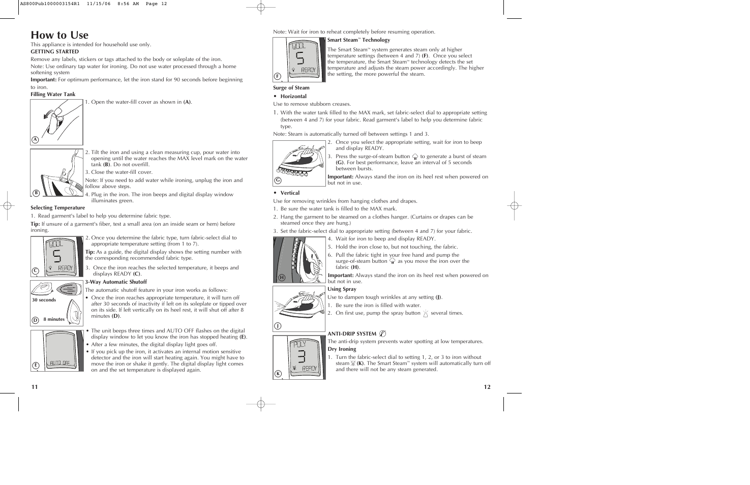 How to use | Black & Decker AS800 User Manual | Page 7 / 11
