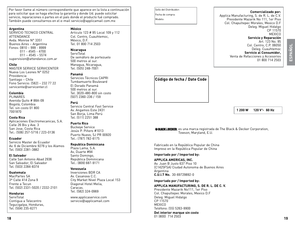 Black & Decker QUICKPRESS F976 User Manual | Page 10 / 11
