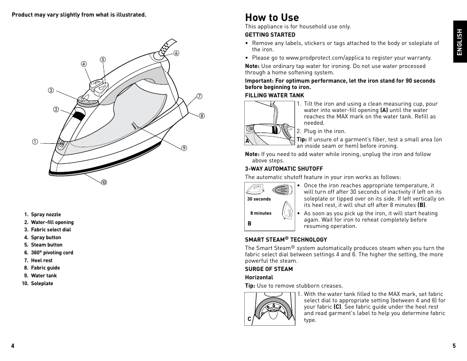 How to use | Black & Decker QUICKPRESS F976 User Manual | Page 3 / 11