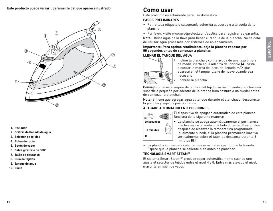 Como usar | Black & Decker QUICKPRESS F976 User Manual | Page 7 / 11