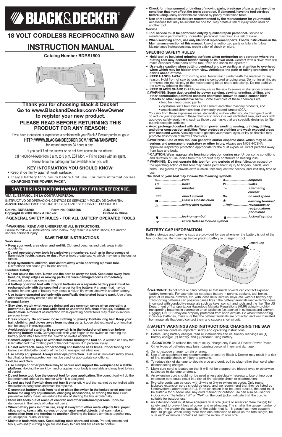 Black & Decker 90554206 User Manual | 7 pages