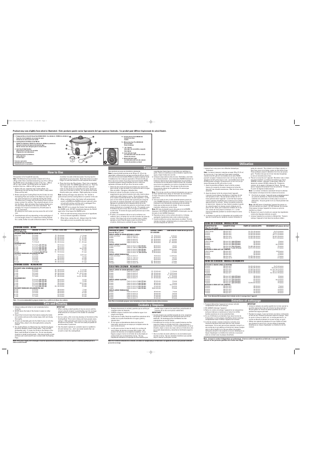 Black & Decker RC400 User Manual | 2 pages