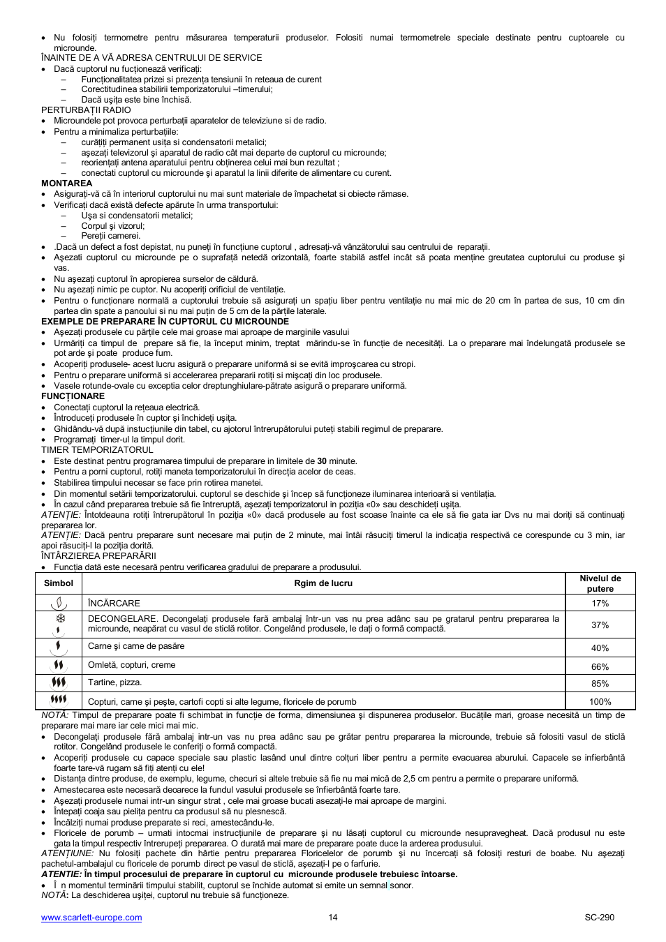 Scarlett SC-290 User Manual | Page 14 / 31