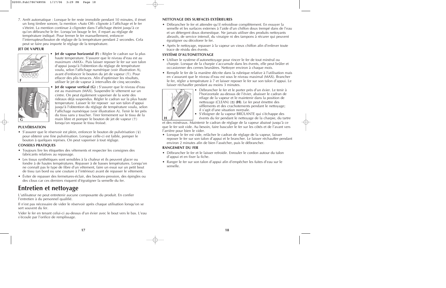 Entretien et nettoyage | Black & Decker D2020 User Manual | Page 10 / 13