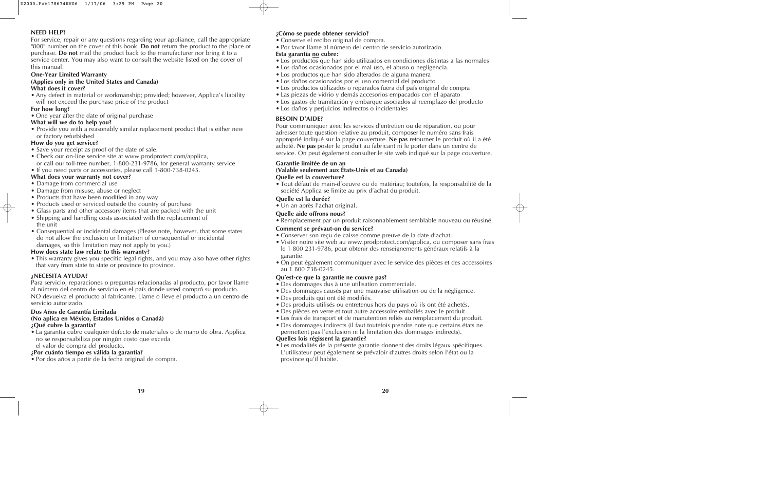 Black & Decker D2020 User Manual | Page 11 / 13