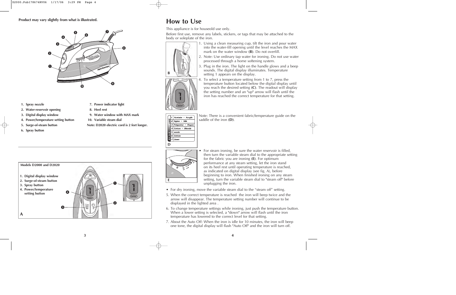 How to use | Black & Decker D2020 User Manual | Page 3 / 13