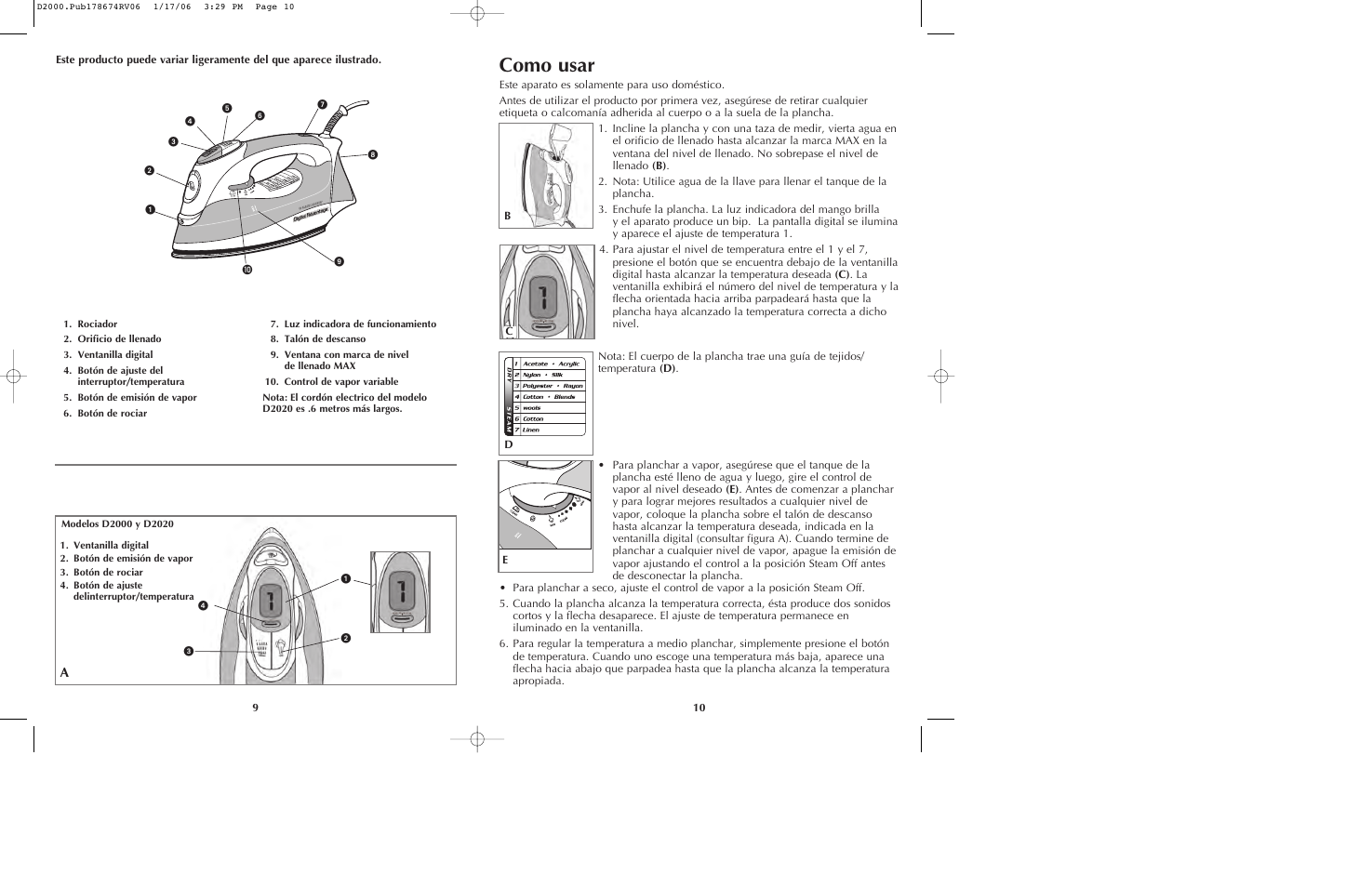 Como usar | Black & Decker D2020 User Manual | Page 6 / 13