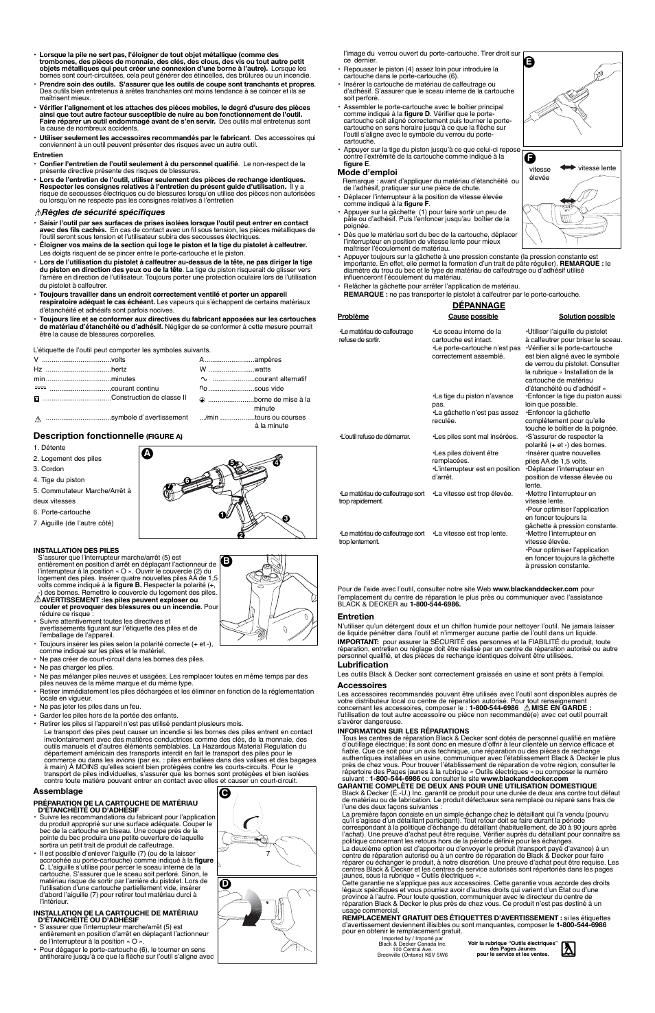 Black & Decker CG100 User Manual | Page 3 / 5