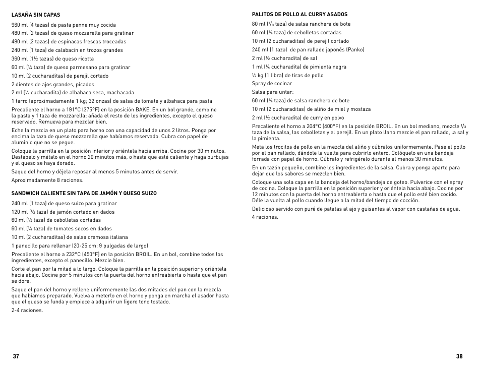 Black & Decker Perfect Broil CTO4300BUC User Manual | Page 20 / 33