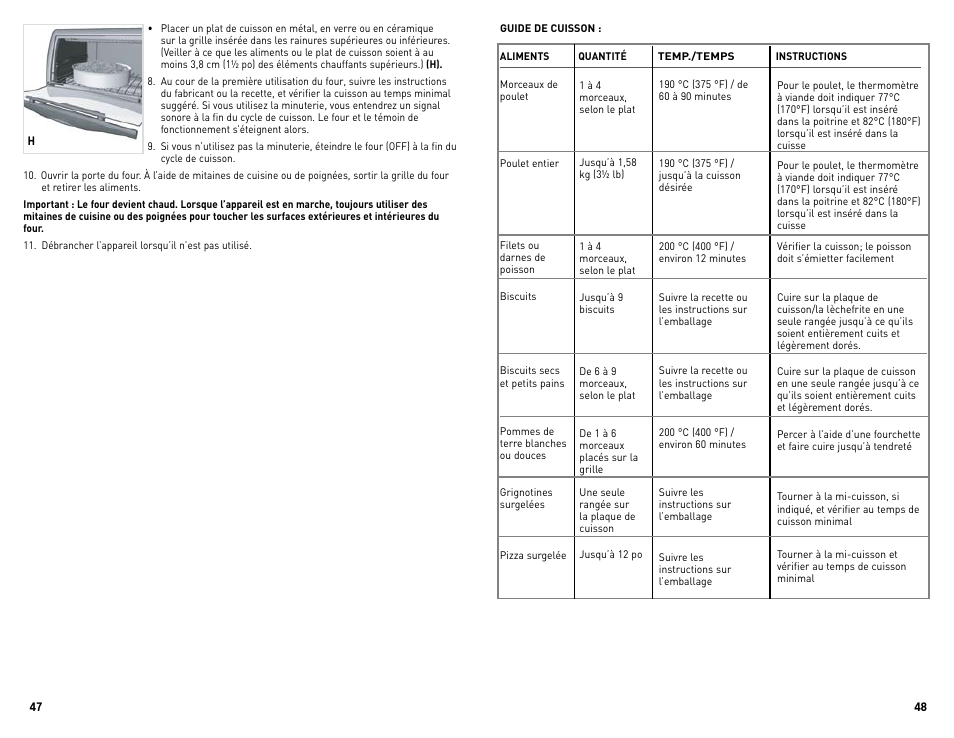 Black & Decker Perfect Broil CTO4300BUC User Manual | Page 25 / 33