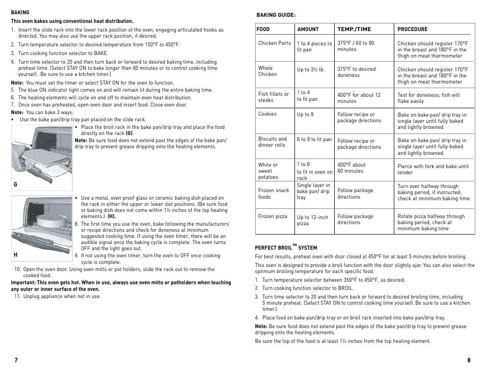 Black & Decker Perfect Broil CTO4300BUC User Manual | Page 5 / 33