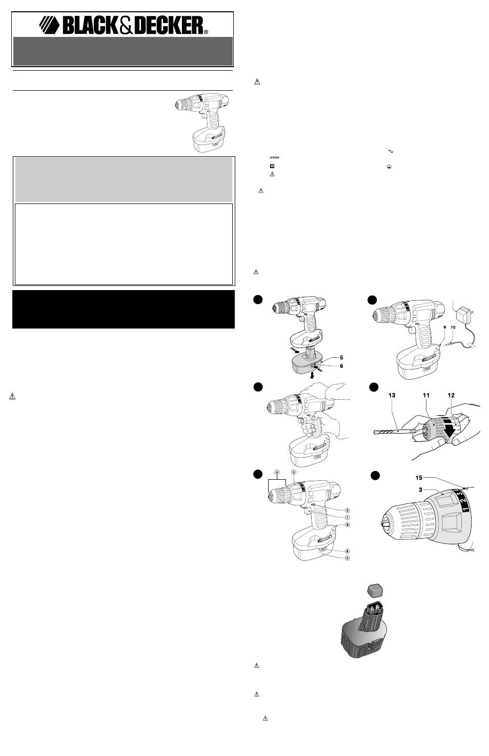 Black & Decker 5102751-00 User Manual | 6 pages