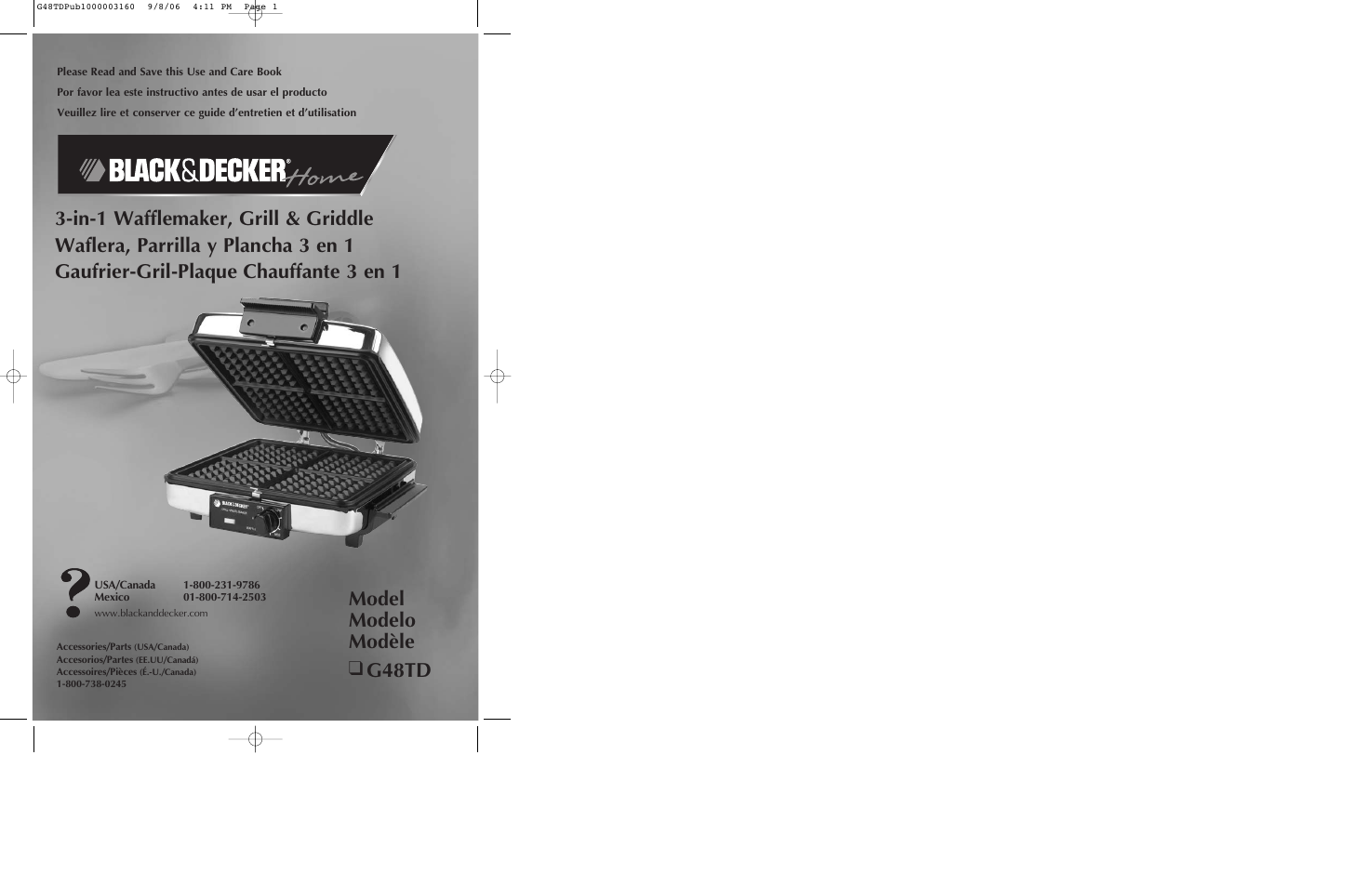 Black & Decker G48TD User Manual | 15 pages