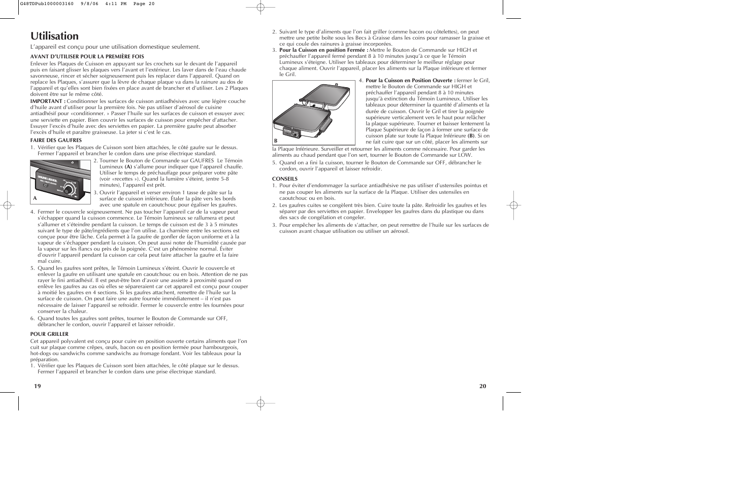 Utilisation | Black & Decker G48TD User Manual | Page 11 / 15