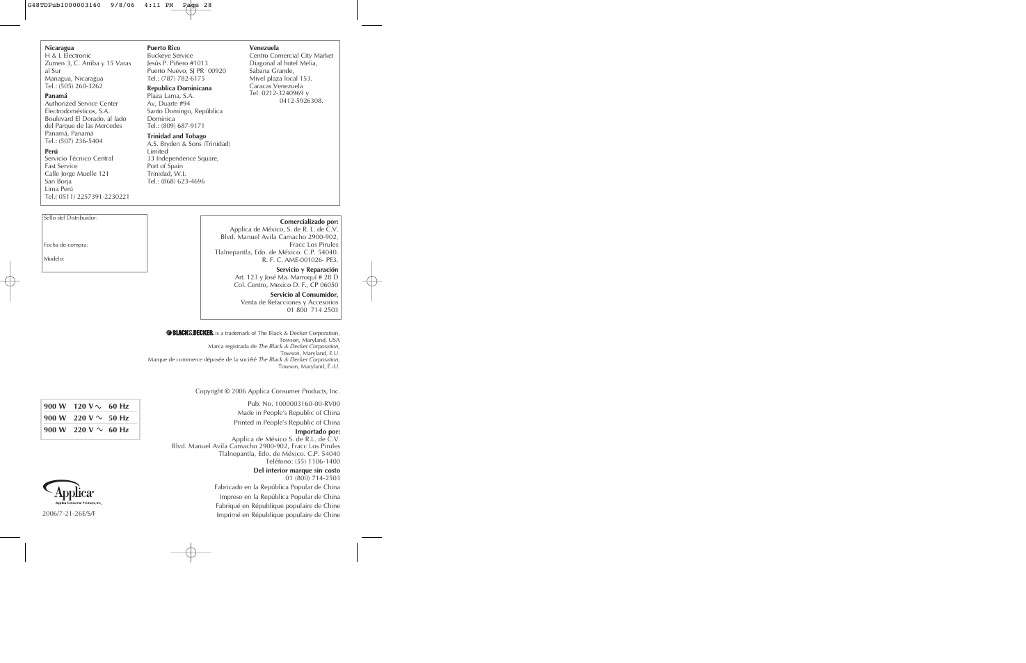 Black & Decker G48TD User Manual | Page 15 / 15