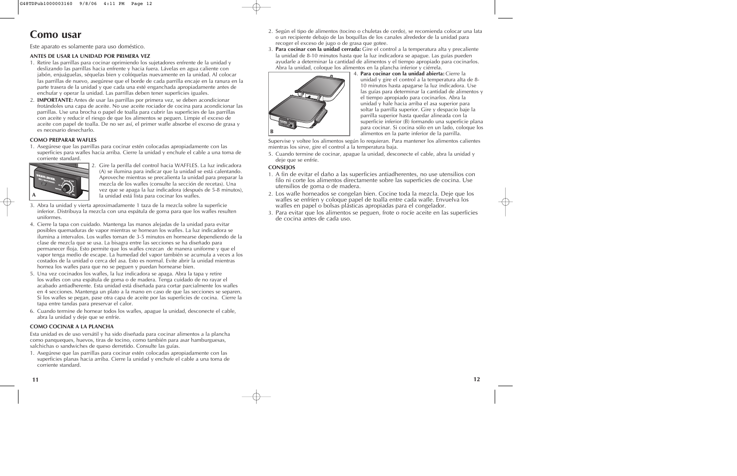 Como usar | Black & Decker G48TD User Manual | Page 7 / 15