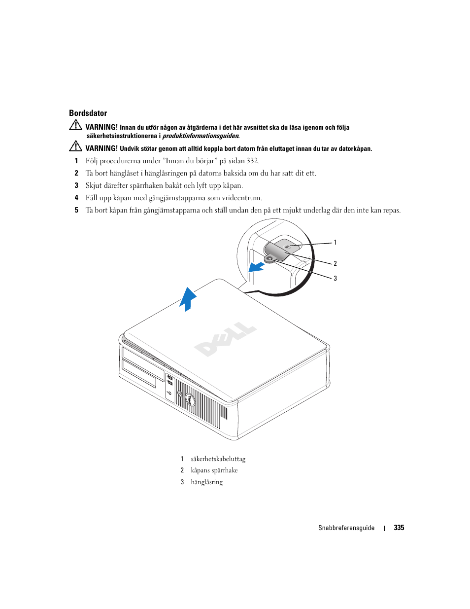 Bordsdator | Dell OptiPlex 320 User Manual | Page 335 / 356