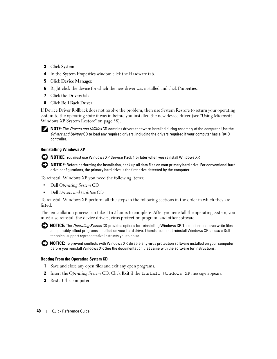Dell OptiPlex 320 User Manual | Page 40 / 356