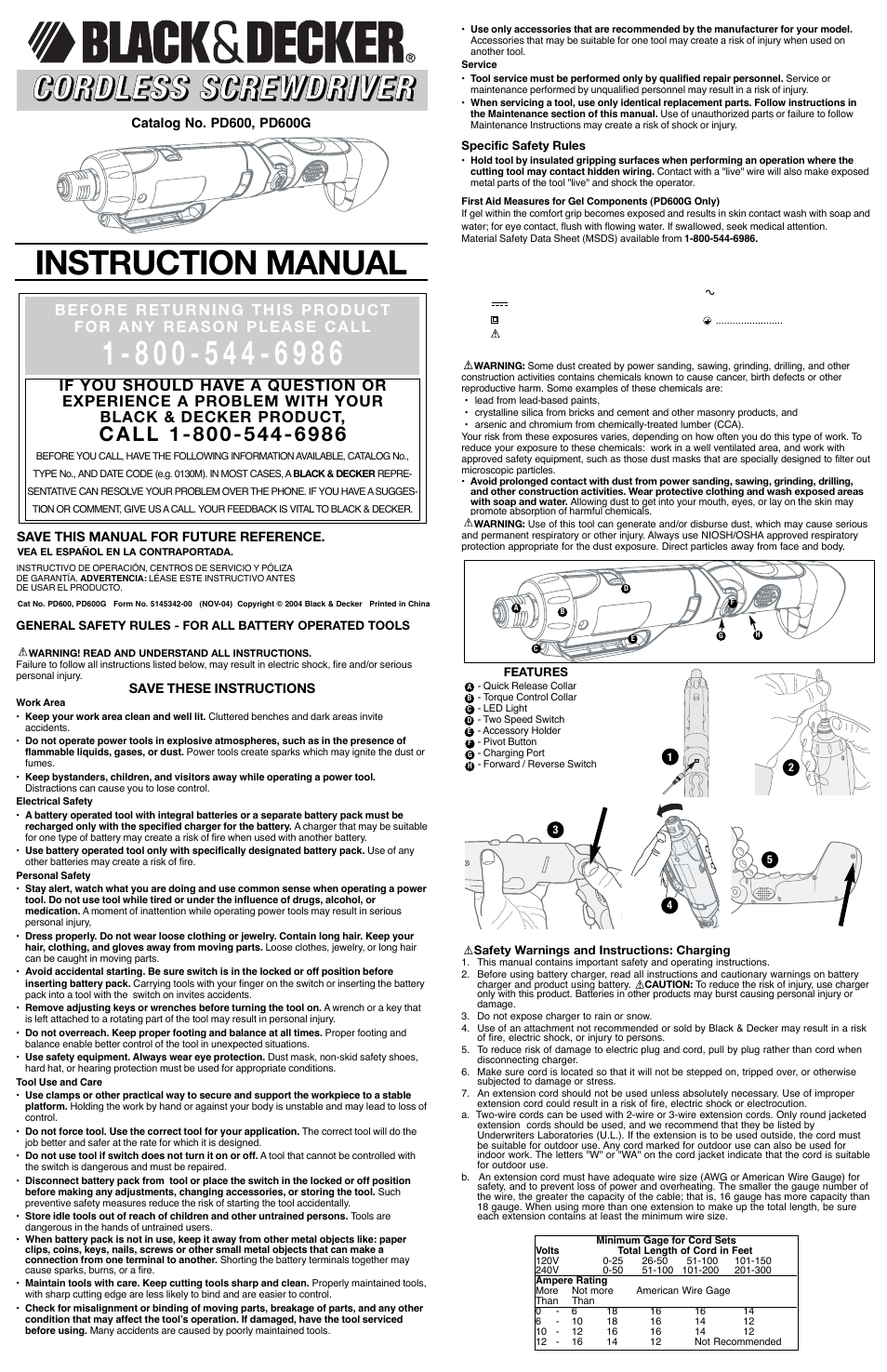 Black & Decker 5145342-00 User Manual | 6 pages