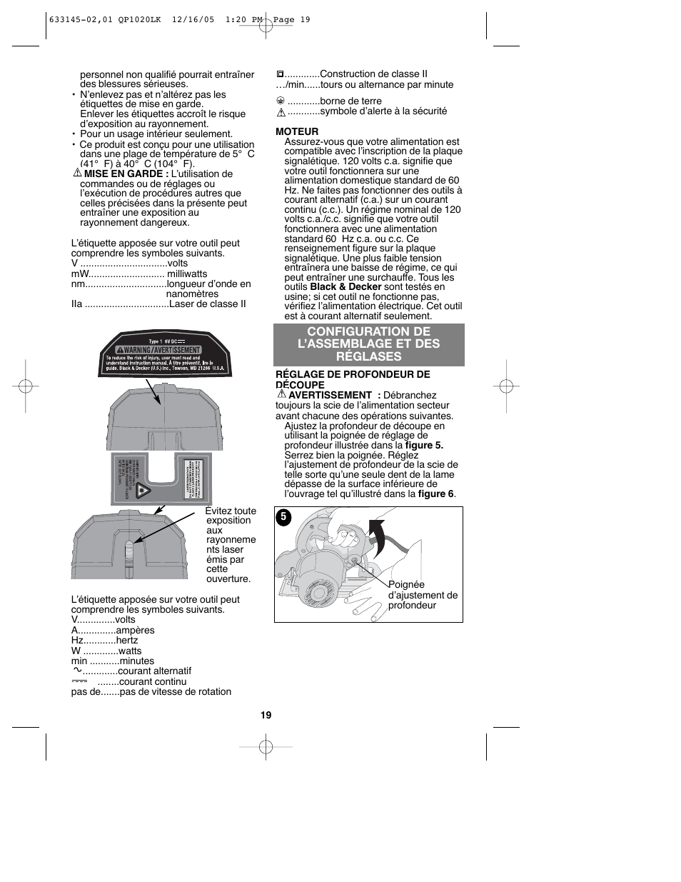 Black & Decker QP1020LK User Manual | Page 19 / 38