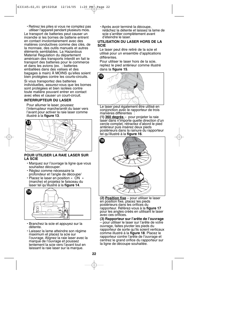 Black & Decker QP1020LK User Manual | Page 22 / 38