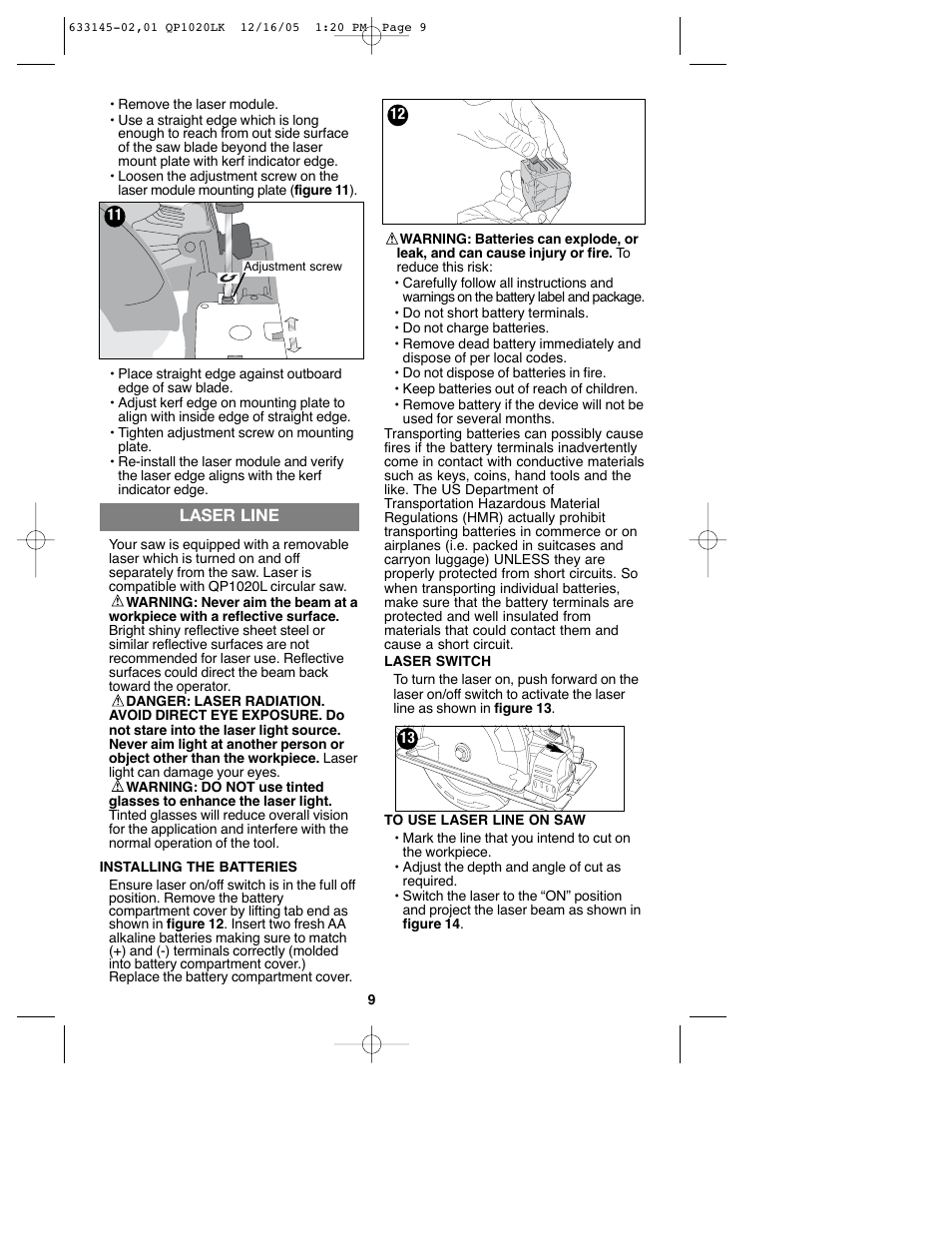 Black & Decker QP1020LK User Manual | Page 9 / 38