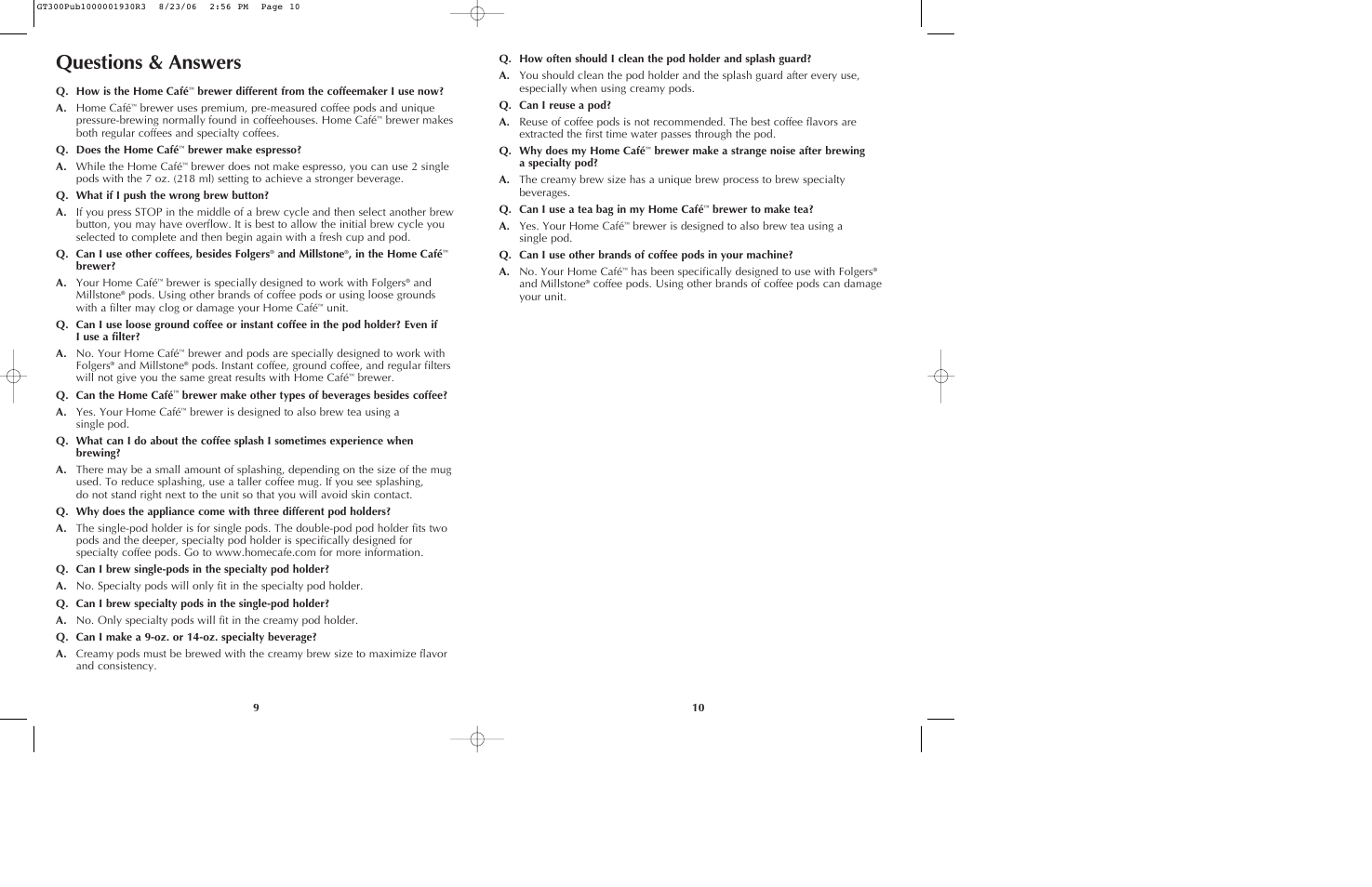 Questions & answers | Black & Decker GT305. GT320 User Manual | Page 6 / 23