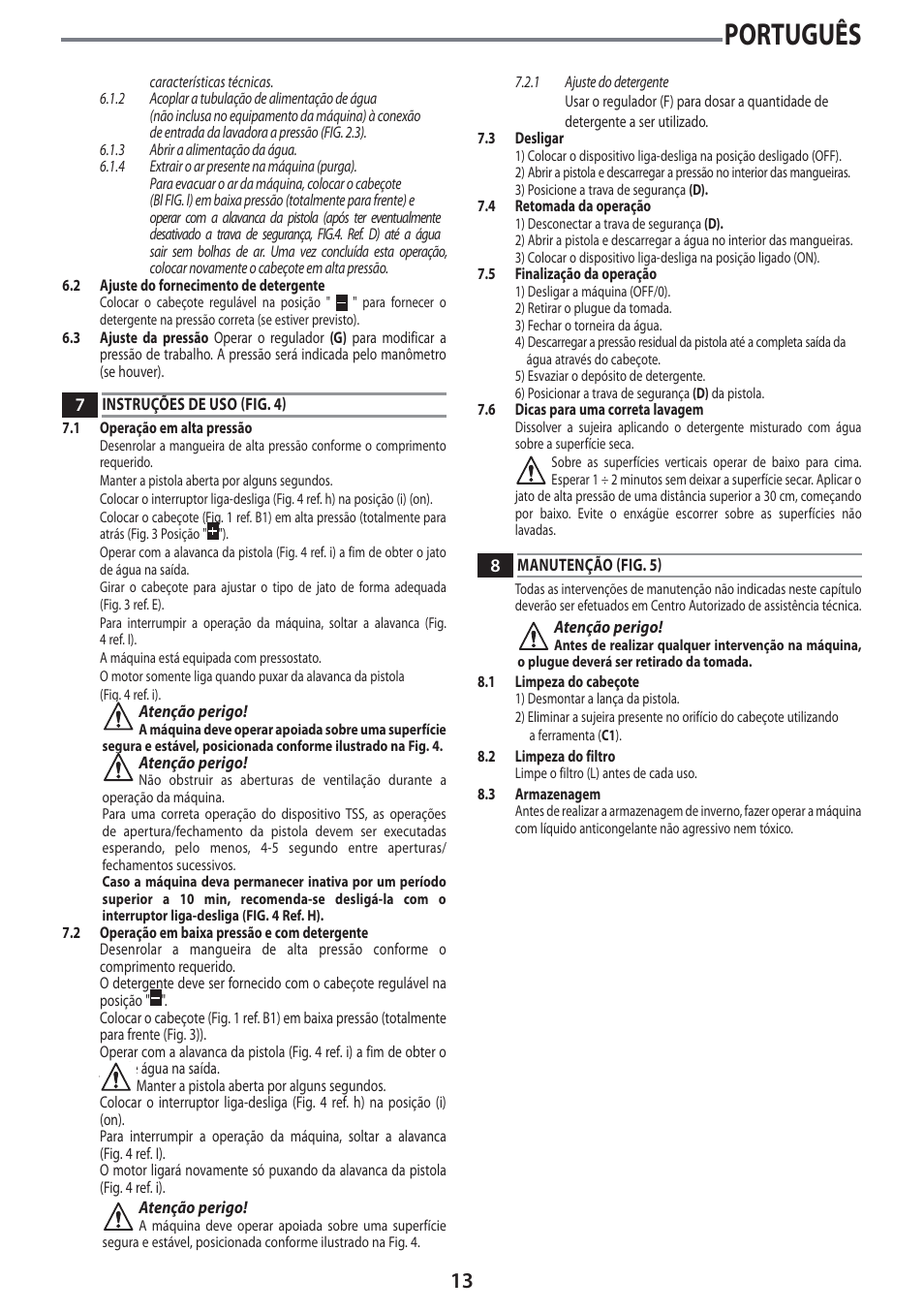 Português | Black & Decker Linea Pro PW2100 User Manual | Page 13 / 20