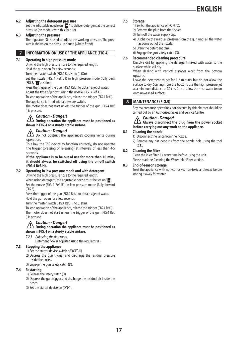English | Black & Decker Linea Pro PW2100 User Manual | Page 17 / 20