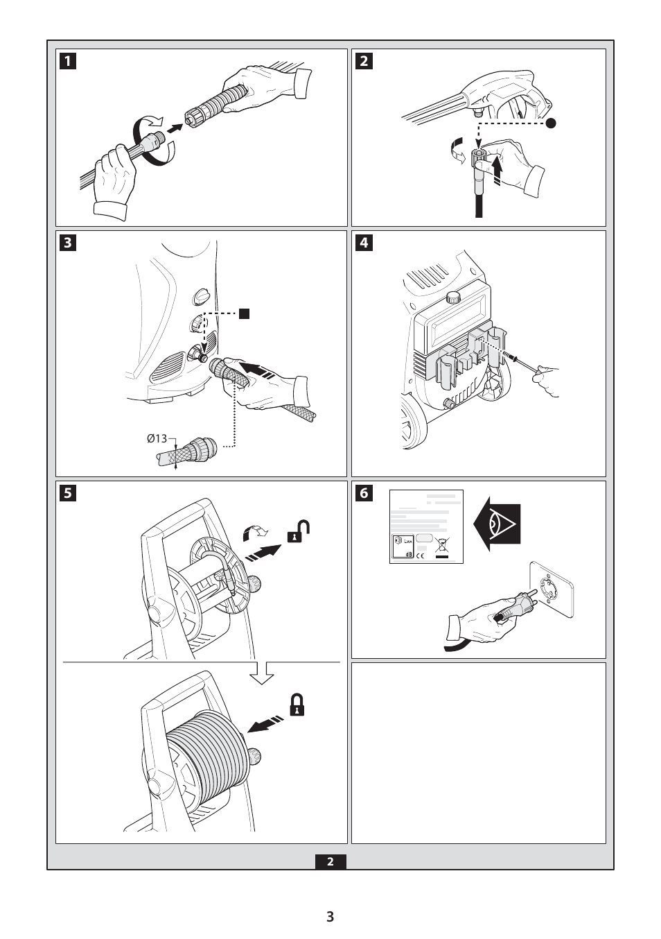 Black & Decker Linea Pro PW2100 User Manual | Page 3 / 20