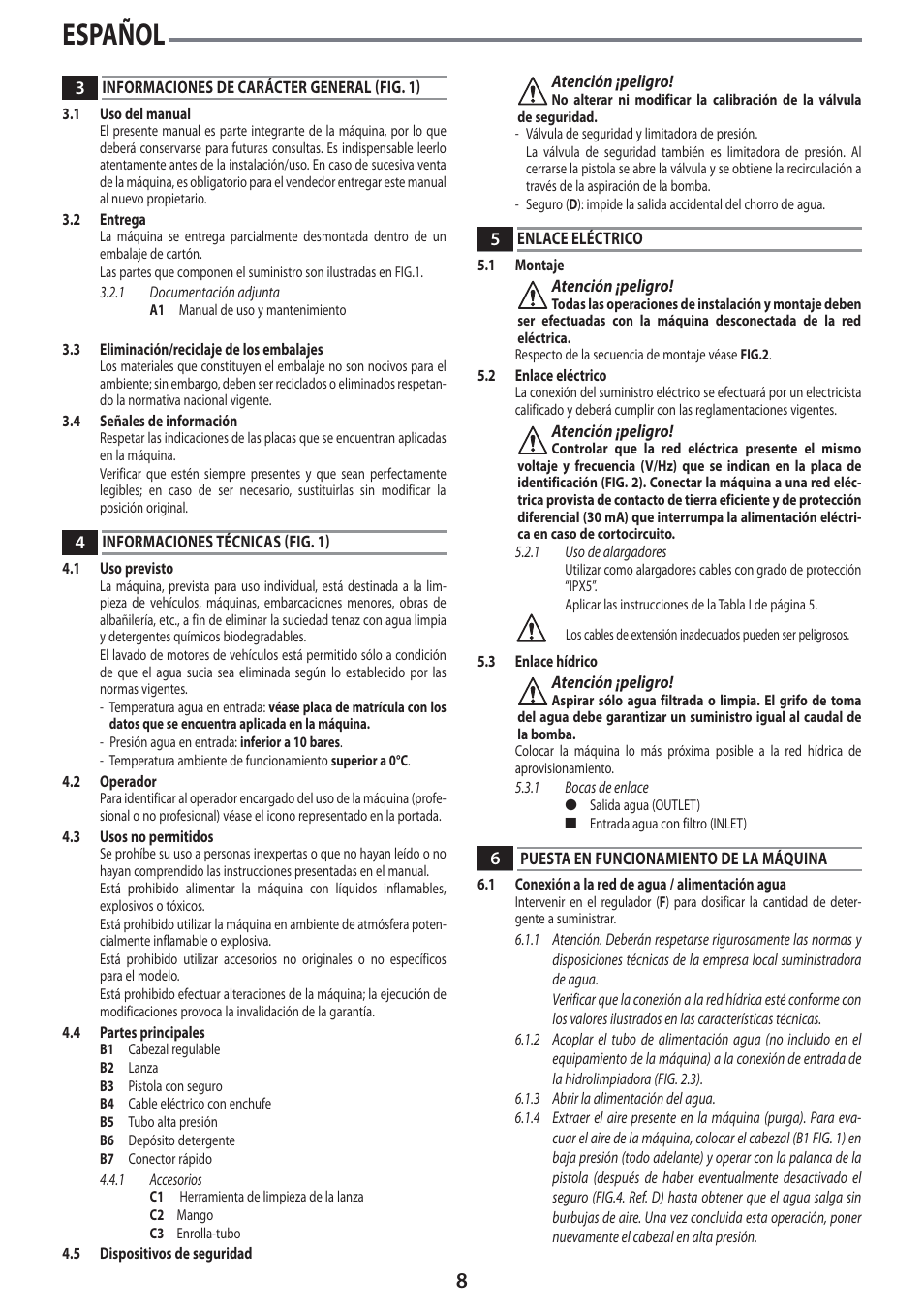 Español | Black & Decker Linea Pro PW2100 User Manual | Page 8 / 20