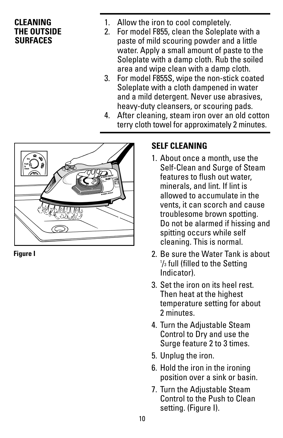 Black & Decker F855 User Manual | Page 10 / 16