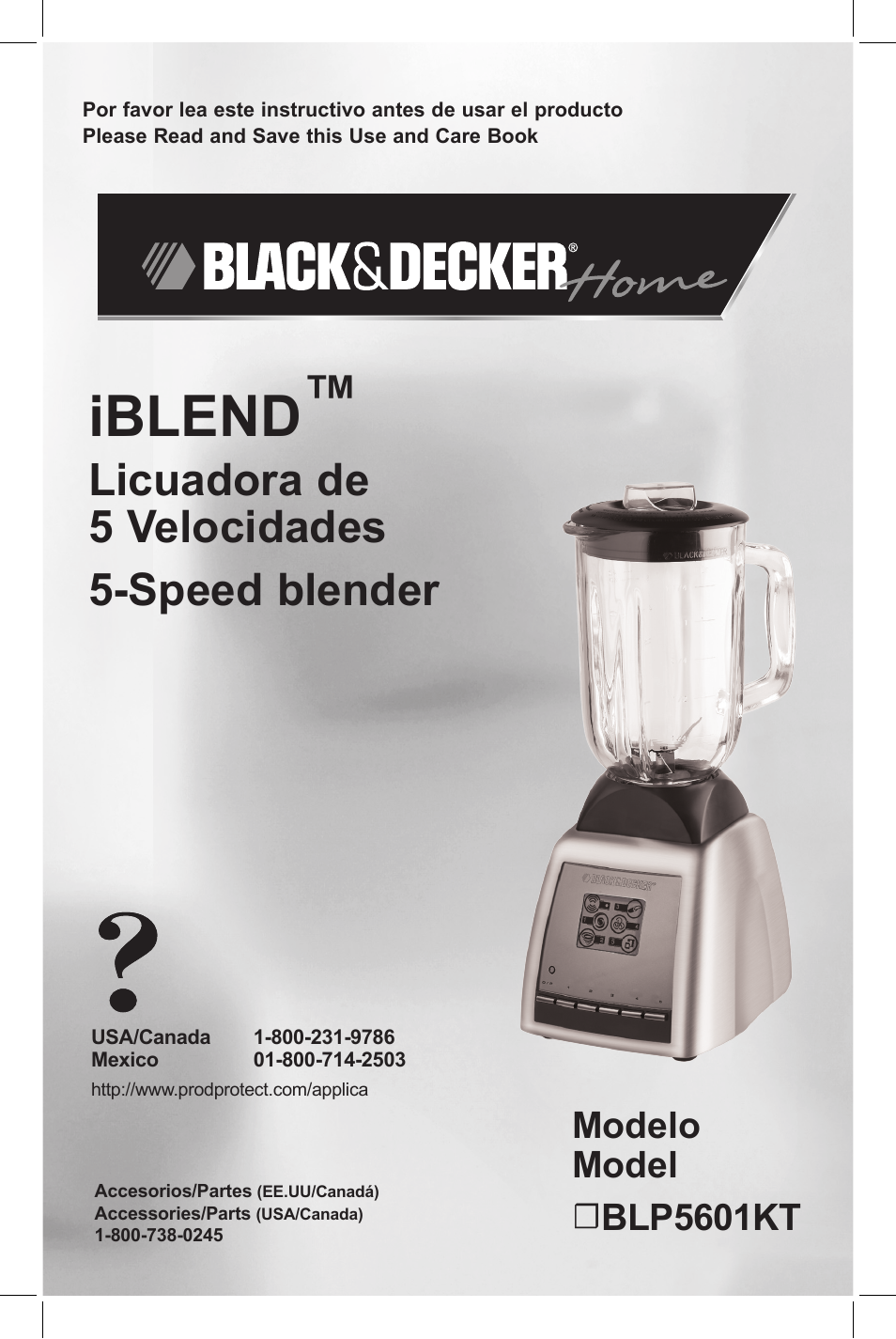 Black & Decker iBLEND BLP5601KT User Manual | 18 pages