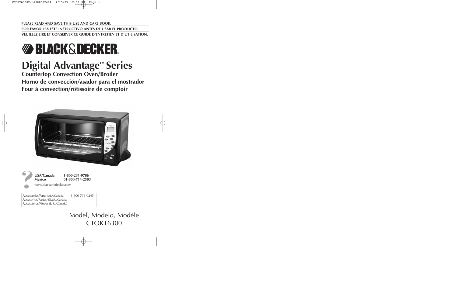 Black & Decker CTOKT6300 User Manual | 19 pages