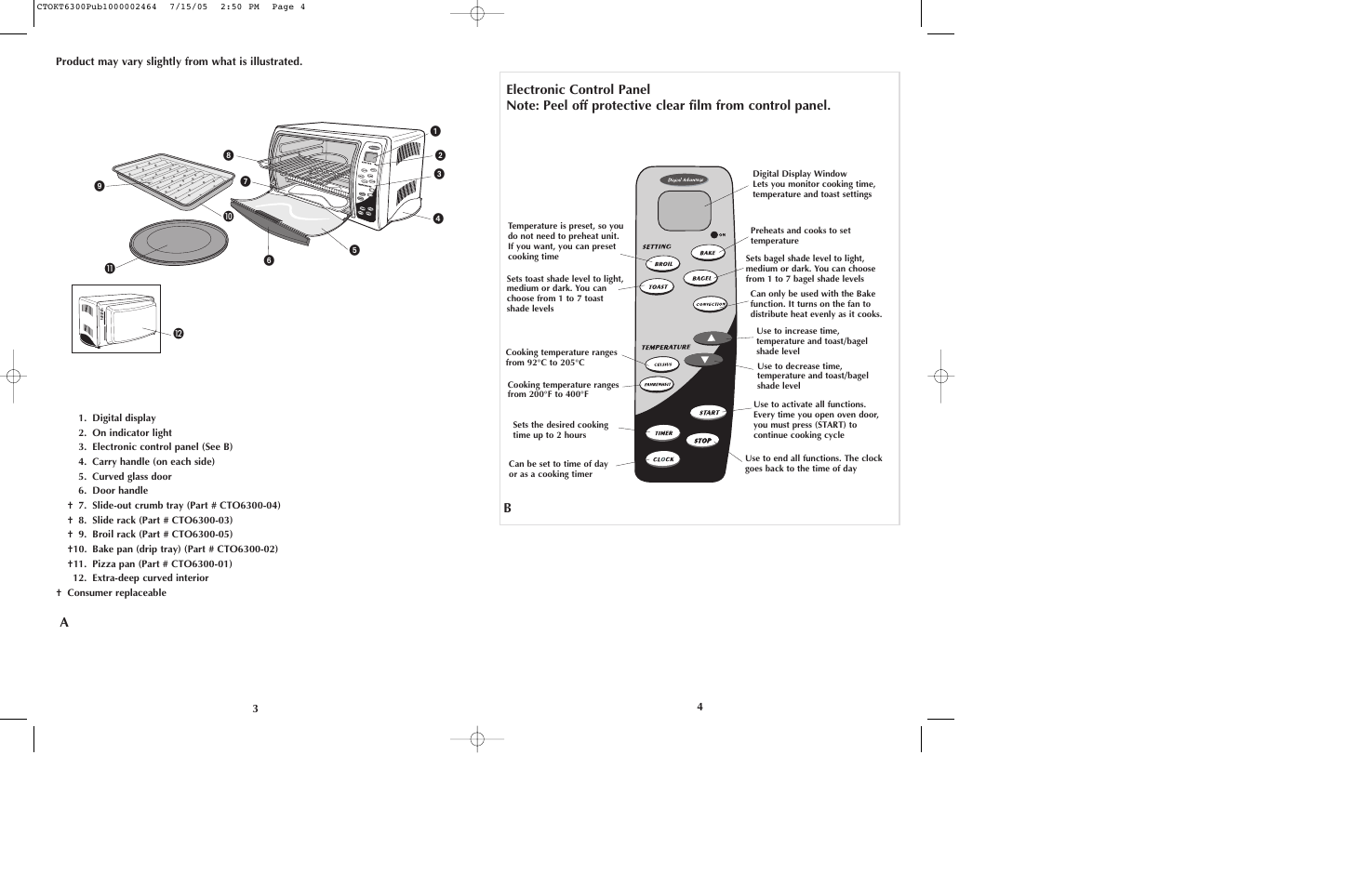 Black & Decker CTOKT6300 User Manual | Page 3 / 19