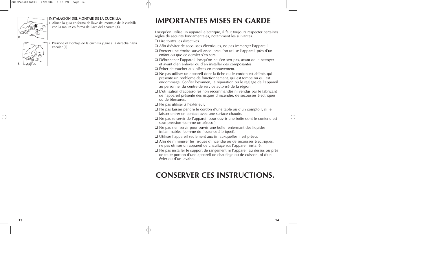 Black & Decker CO85BM User Manual | Page 8 / 13