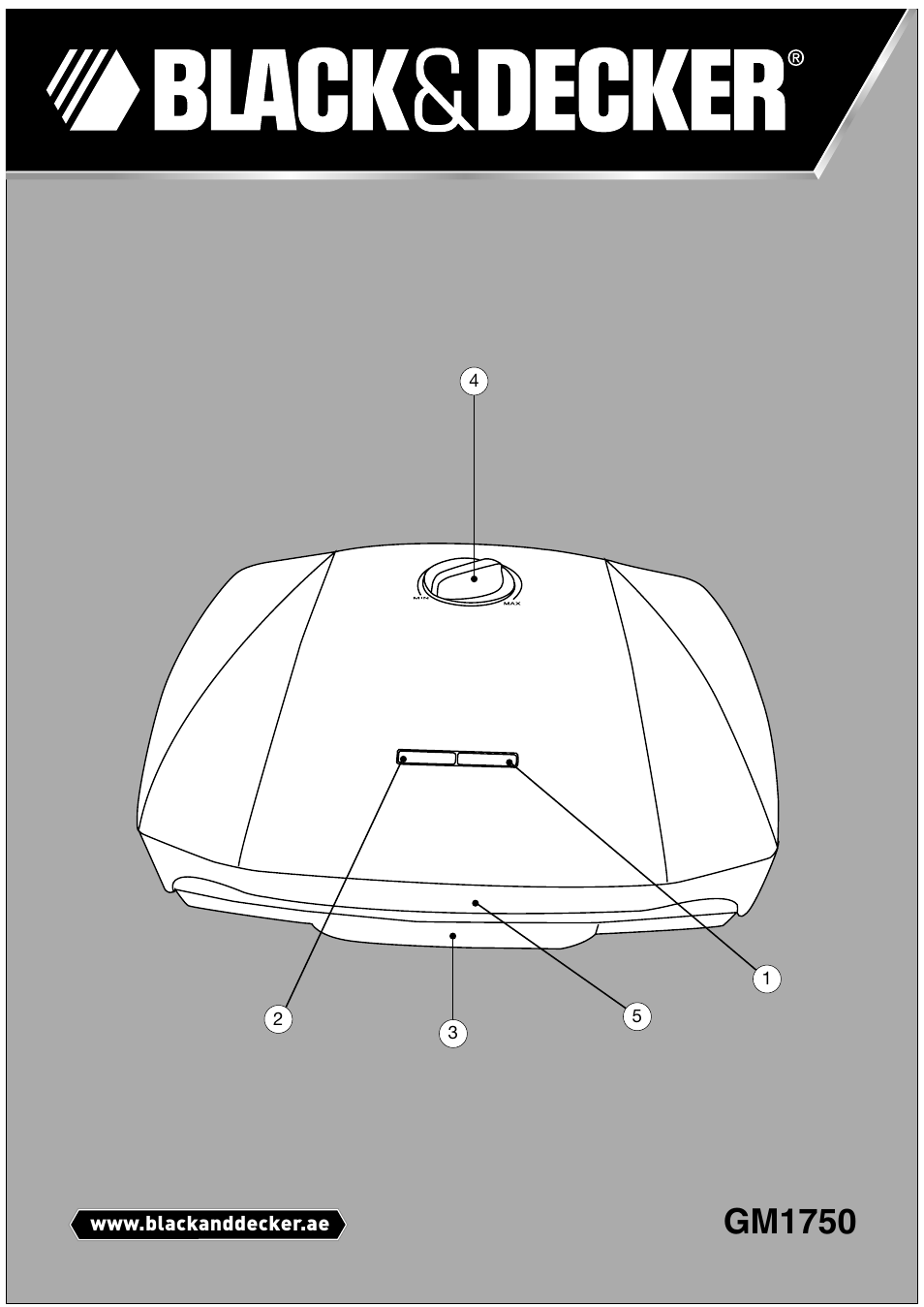 Black & Decker GM1750 User Manual | 15 pages