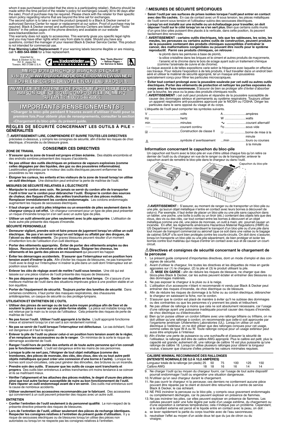 Black & Decker 90501309-00 User Manual | Page 3 / 7