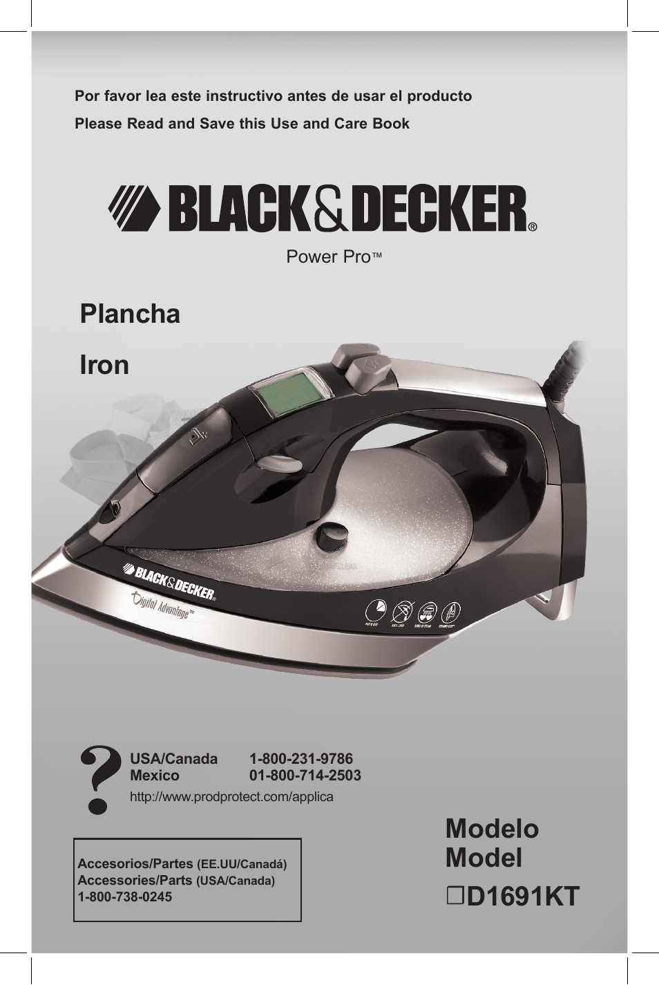 Black & Decker D1691KT User Manual | 11 pages