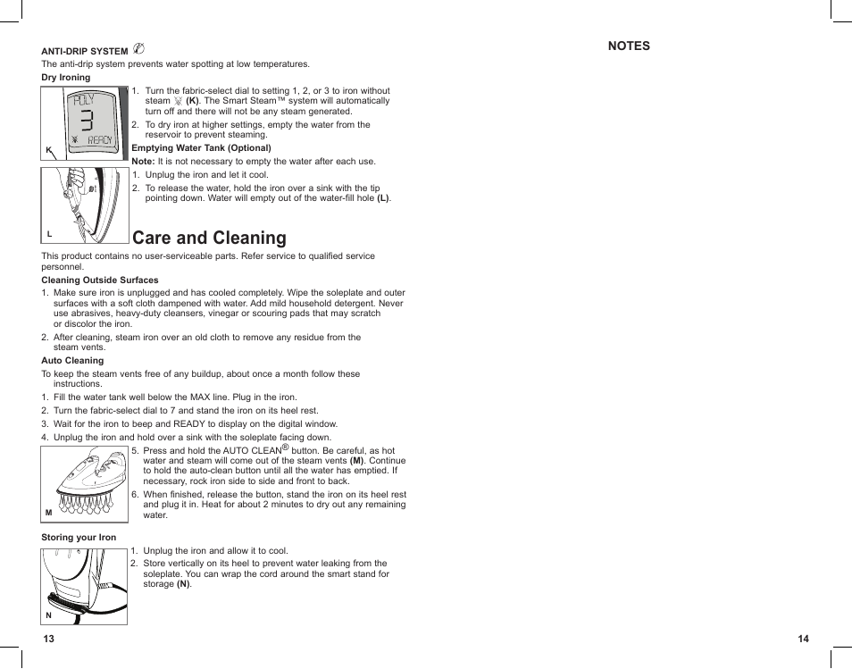 Care and cleaning | Black & Decker D1691KT User Manual | Page 8 / 11