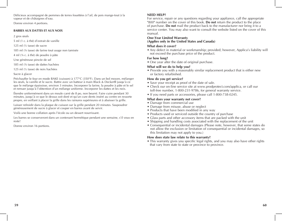 Black & Decker Perfect Broil CTO4300W User Manual | Page 31 / 33