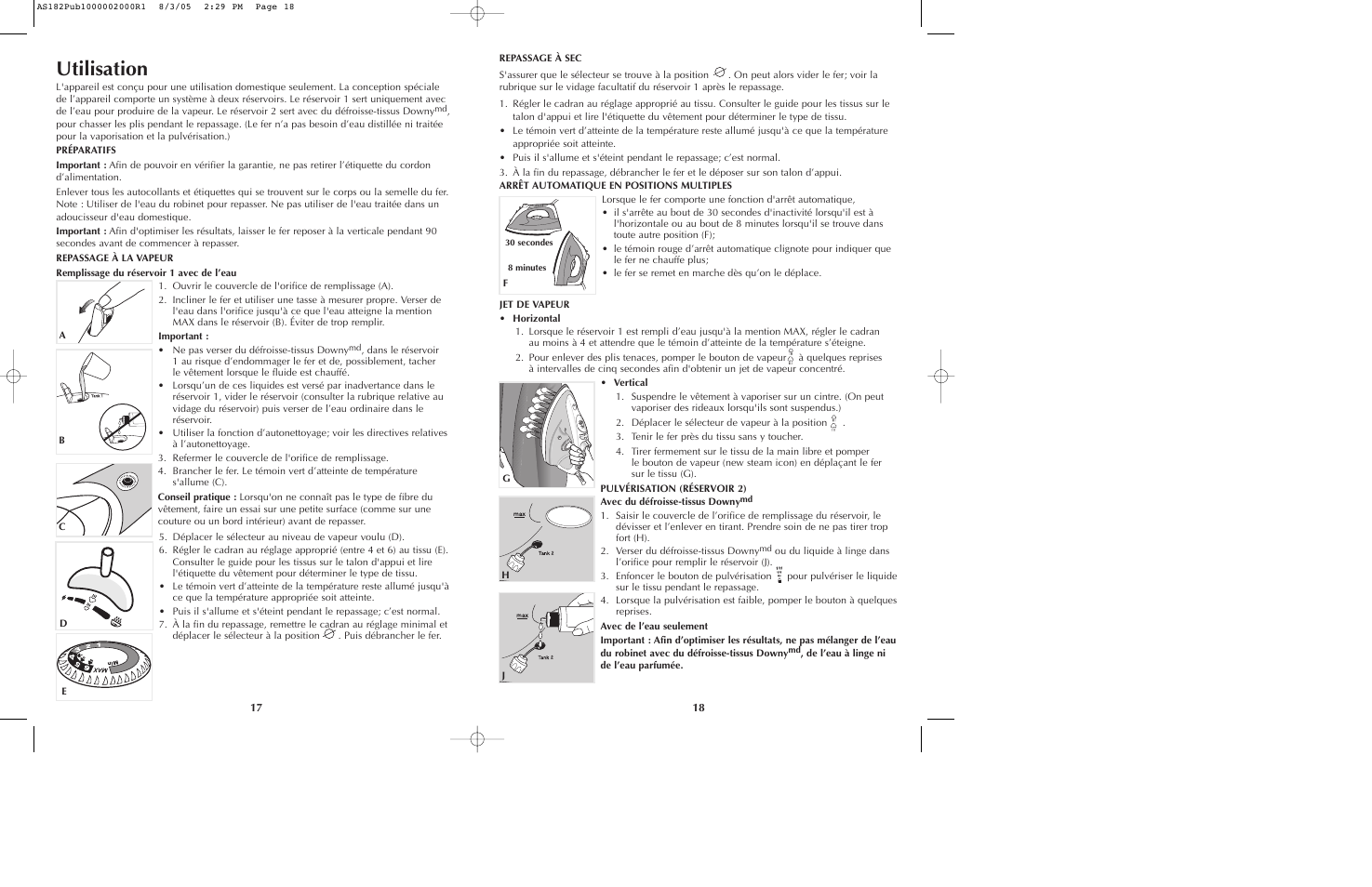 Utilisation | Black & Decker AS182 User Manual | Page 10 / 15