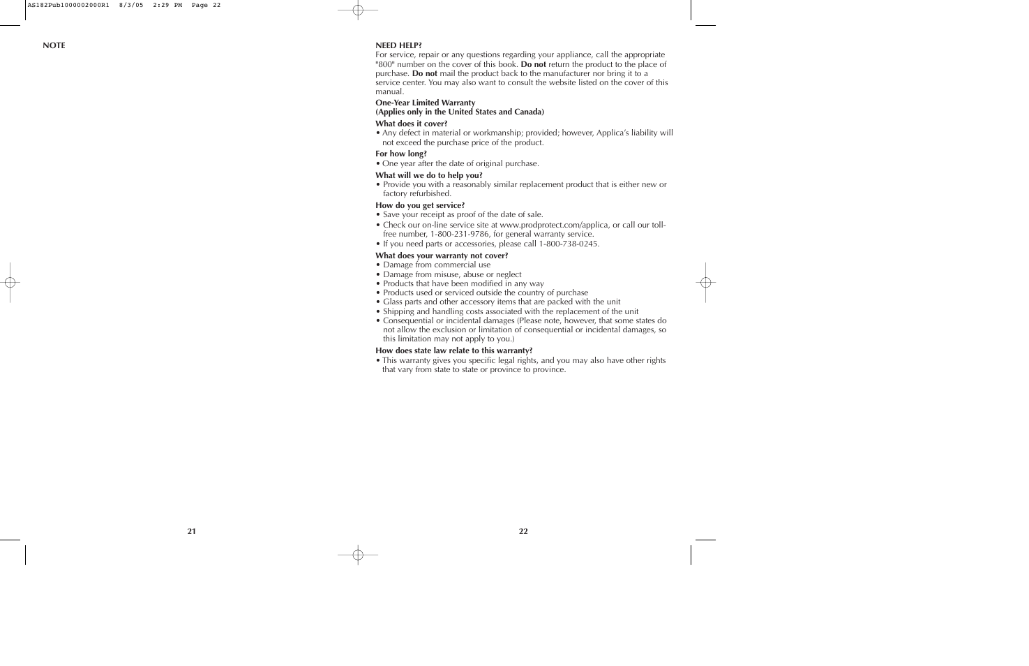 Black & Decker AS182 User Manual | Page 12 / 15