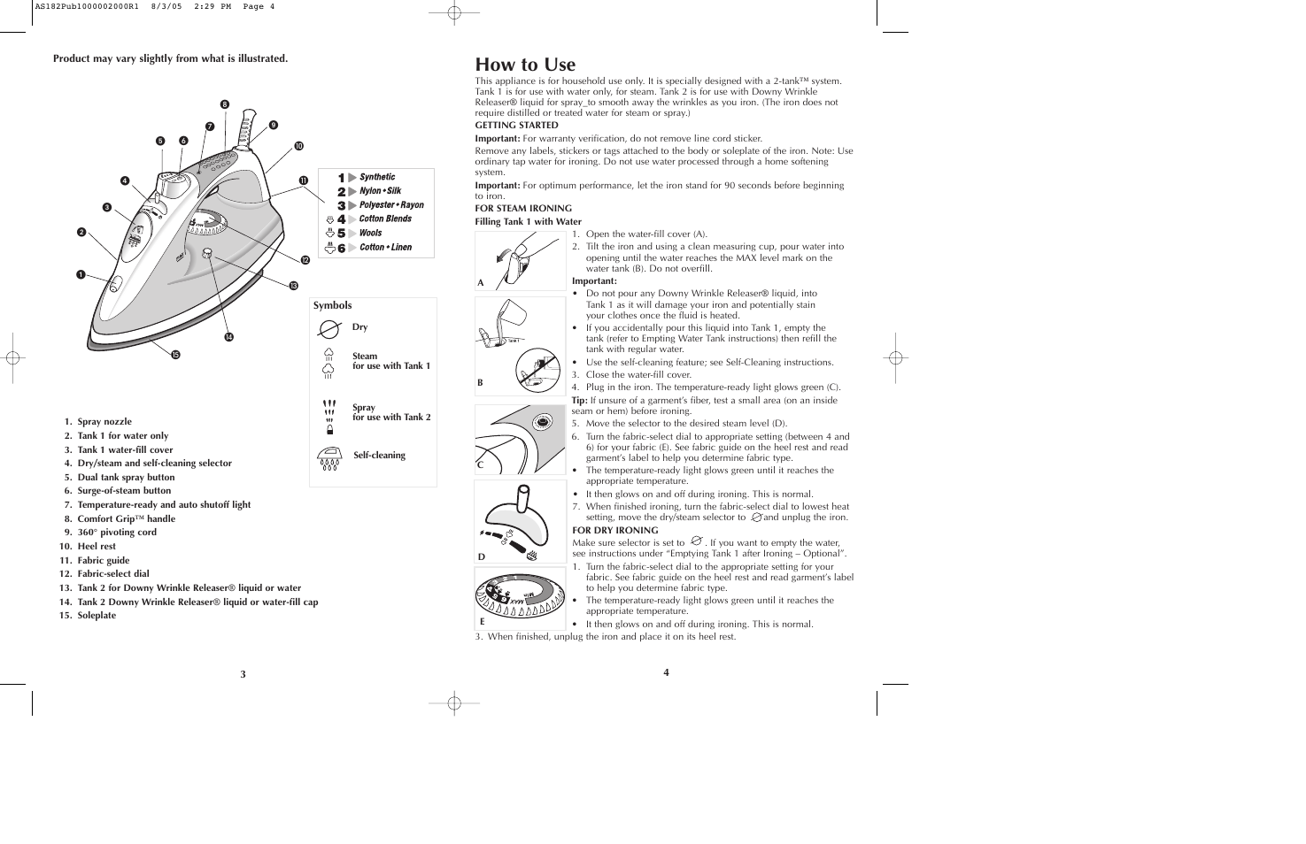 How to use | Black & Decker AS182 User Manual | Page 3 / 15