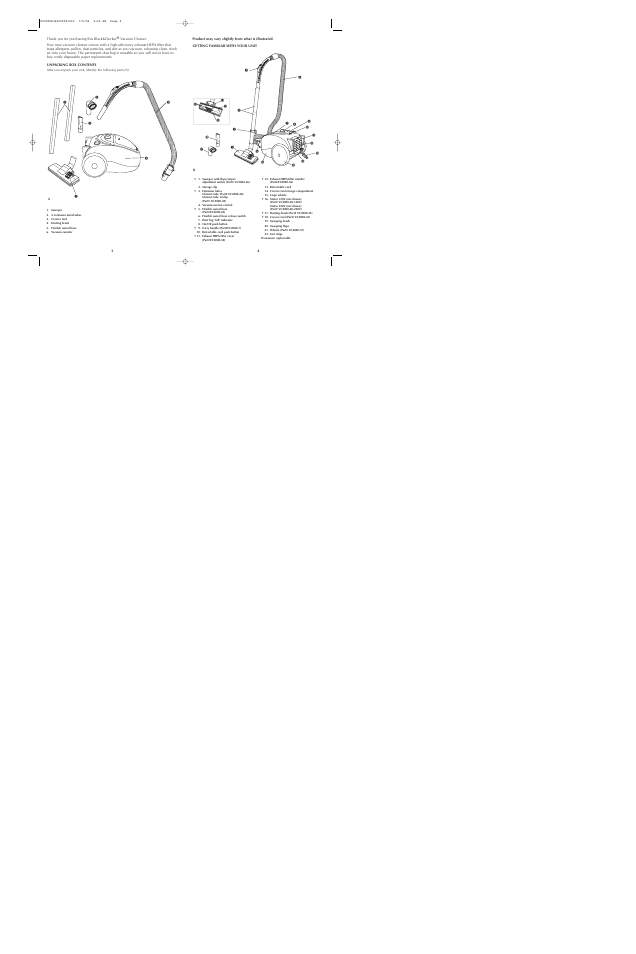 Black & Decker VC2000 User Manual | Page 3 / 13