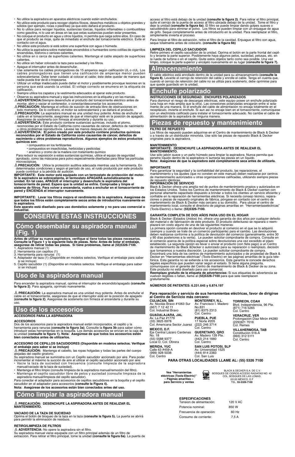 Black & Decker CCV1000 User Manual | Page 4 / 4