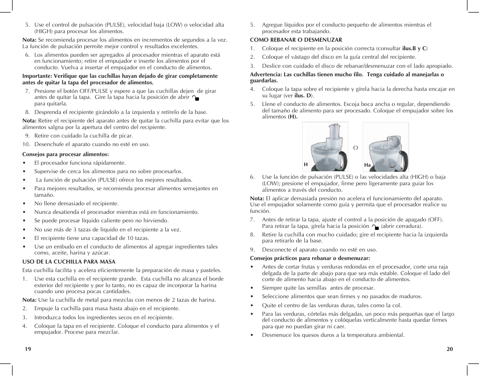 Black & Decker FP2500ikt User Manual | Page 11 / 25